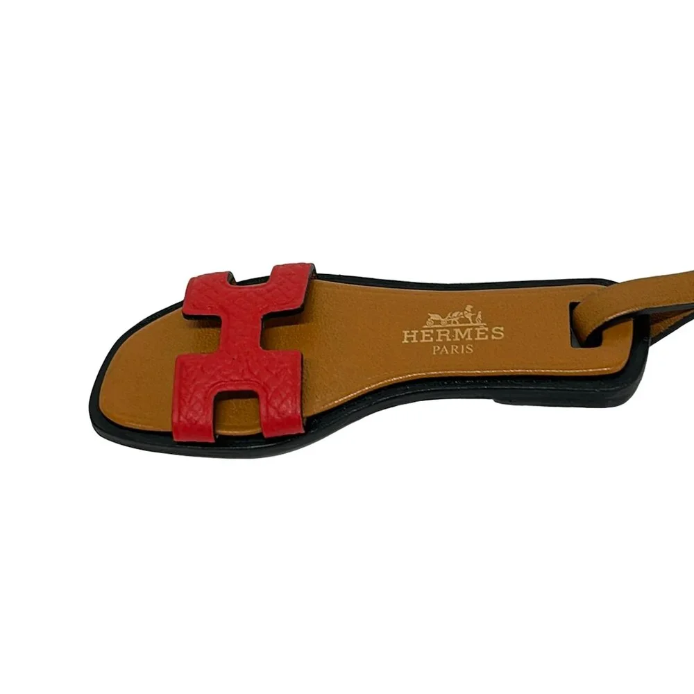 Hermès Oran Nano Charm Bag Charm Brown Red Veau Butler Veau Epsom